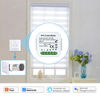 Tuya Wifi Smart Switch Модул Гласов контрол Ролетка Shutter Motor Интелигентен превключвател Система за управление на дома