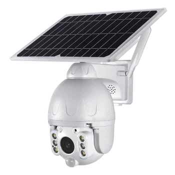 UBox 1080P HD Smart външна куполна камера за скорост на открито PTZ IP Wifi слънчеви панели за батерии Камери за домашно наблюдение Wlan камера