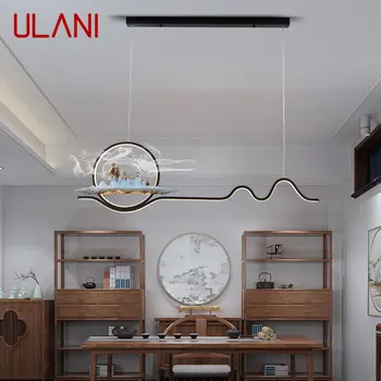 ULANI Творчески китайски стил висулка лампа LED 3 цвята модерен таван полилей светлина за дома трапезария проучване декор