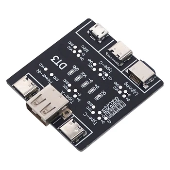  USB Data Line Detection Board Short Circuit Switch Detection Board For IOS Android Micro-USB Type-C