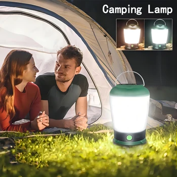 USB акумулаторни LED къмпинг светлини къща на открито преносими фенери многофункционални палатка светлина батерия фенер