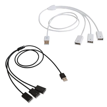 USB сплитер USB удължителен кабел USB мъжки към 3 USB женски адаптер множество USB порт USB 1 мъжки към 3 женски захранващ кабел