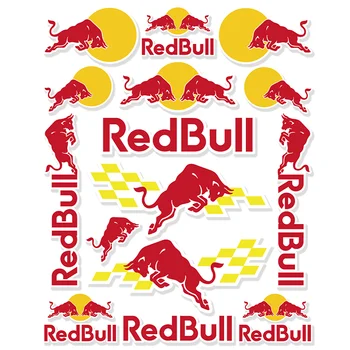 Vinly Red Bull стикер Decal мотоциклет каска резервоар лого комплект