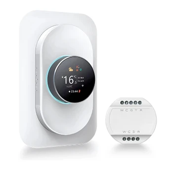 Wifi термостат за термопомпа за ОВК система,Интелигентен програмируем температурен контролер Работа за Alexa, Google Home