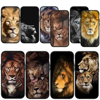 Wild The Lion Art Animal Калъф за телефон за Apple iPhone 15 14 13 12 Mini 11 Pro XS Max X XR 7 8 Plus + 15+ Мек корпус