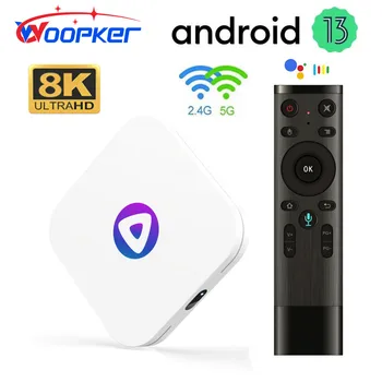 Woopker H96 MAX M1 Android 13 телевизионна кутия Rockchip RK3528 Поддръжка на 8K видео Dual WiFi Bluetooth Google Voice Media Player Set Top Box