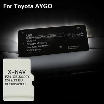 X-NAV Sat Nav 2023 Карти GPS навигация Европа UK RU 8GB За Toyota AYGO Updat e Карти PZ41C-EU330-0Y кола