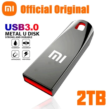 XIAOMI MIJIA Метална USB флаш памет 2TB преносима писалка с голям капацитет USB3.0 Високоскоростен трансфер на файлове Водоустойчива памет U диск