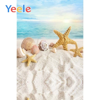 Yeele Морски плаж Пясъчна морска звезда Професионална бебешка фотография Портретни фонове Фотографски фонове за фотостудиото