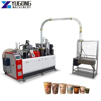  YG машина за хартиени чаши Напълно автоматична машина за производство на продукти с двойна стена за кафе чаша, машина за производство на хартия за еднократна употреба