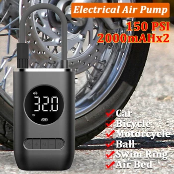 Автомобилен въздушен компресор Електрическа гума Надуваема помпа за мотоциклети Велосипедна гума Ръчна преносима инфлаторна помпа Аксесоари за кола