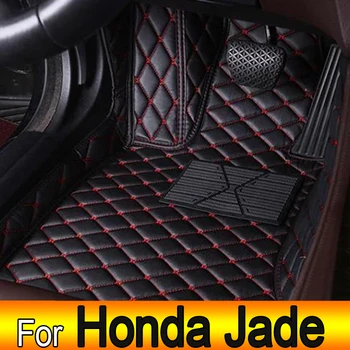 Автомобилни стелки за Honda Jade FR4 FR5 2013 ~ 2020 Луксозна кожена подложка за под Комплект килими Килим Авто подложки за крака интериорни части Аксесоари за кола