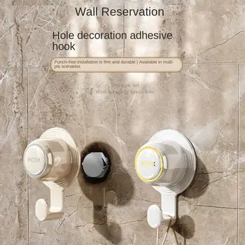 Без пробиване декорация кука мода стена дупка декор мощен съхранение закачалка самозалепващи душ куки