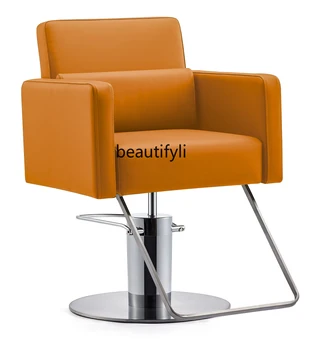 висок клас прост фризьорски стол бръснарница стол фризьорски магазин стол неръждаема стомана бръснарски стол