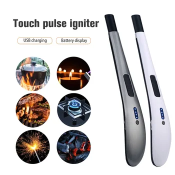 Висока мощност USB кухненска дъга запалка за газова печка плазмени импулсни ветроупорни запалки за свещи електрически безпламъкови джаджи за жени