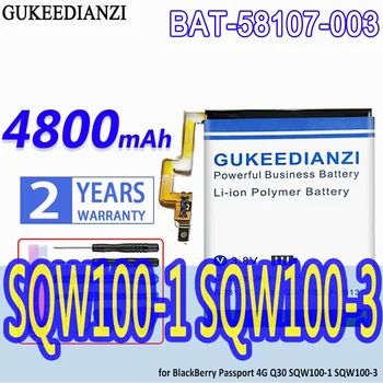 Висококапацитетна батерия GUKEEDIANZI BAT-58107-003 4800mAh за BlackBerry Passport 4G Q30 SQW100-1 SQW100-3