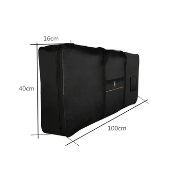 водоустойчива електронна чанта за органи Oxford Fabric Portable Case 100cmx40cmx16cm за 61 клавиатури пиано