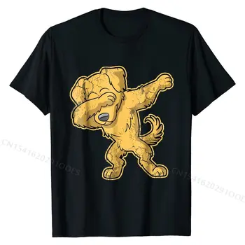 Голдън ретривър тениска Dabbing куче Dab подарък Семеен дизайн T ризи Памук Мъжки върхове Ризи Camisa