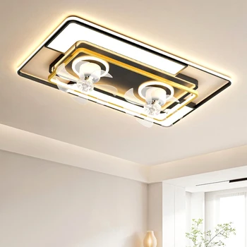 Декорация на хола спалня декор доведе Таванни вентилатори със светлини дистанционно управление трапезария Таван вентилатор светлина вътрешно осветление