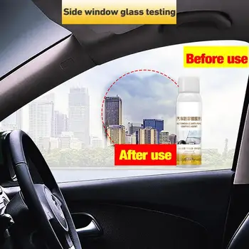 Дефогер на предното стъкло за автомобил авто Водоотблъскващ спрей кола Antifog Cleaner покритие течен автомобил Defogger Спрей за почистване на стъкло