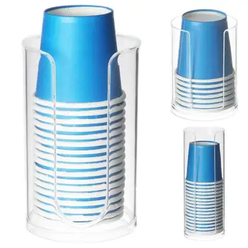  Дозатор за чаши Еднократни Вода за уста Хартиени чаши Пластмасов държач за чаши Дозатор за чаши Чаши за съхранение Контейнер за хотелска кухня