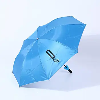 Дъждовен чадър Без ръждясал чадър Ръчен сенник Атрактивен пътуващ пътуващ чадър отвътре навън
