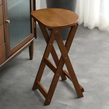 Дървени столове Начало Сгъваеми ретро стил миниатюрни средни прости американски водоустойчив стол сгъваеми мебели за ресторанти Barkruk