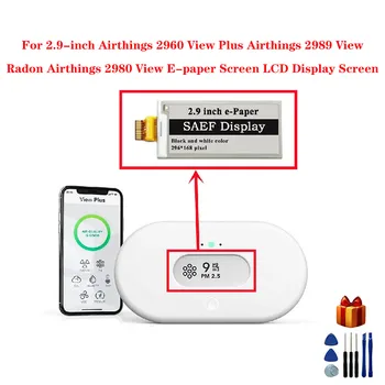 За 2.9-инчови Airthings 2960 View Plus Airthings 2989 View Radon Airthings 2980 View E-paper Screen LCD дисплей