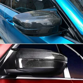За BMW F90 M5 F91 F92 M8 2018-2022 Реални части от въглеродни влакна Огледало за обратно виждане Капак Заден огледален стикер Добави