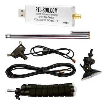 За RTL-SDR блог V3 R820T2 TCXO приемник + антена пълен комплект части Biast SMA софтуер дефинирано радио 500Khz-1766Mhz до 3.2Mhz