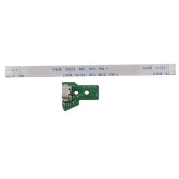 За SONY PS4 контролер USB порт за зареждане Socket Board JDS-055 5TH V5 12 пинов кабел