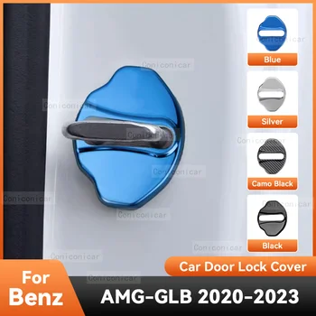 За Мерцедес Бенц AMG GLB 2020-2023 Аксесоари Заключване на вратата на автомобила Защита на капака Емблеми случай Неръждаема стомана декорация защита