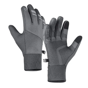 Зимни ръкавици за колоездене Водоустойчиви термични ръкавици със сензорен екран Функция Liner Ветроупорен против хлъзгане Ударопоглъщащ