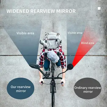 издръжливо кормило огледало за обратно виждане широко нечупливо кормило велосипедно огледало за пътни велосипеди безопасно огледало за обратно виждане