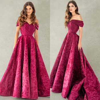 Изящни висококачествени A-line рокли с дължина на пода Официални Ocassion рокля Fold Сатен فساتين مناسبة حسب الطلب