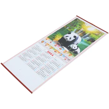 Календар Месечен стенен висящ календар Китайски стил висящ календар Годината на дракона Висяща календарна декорация