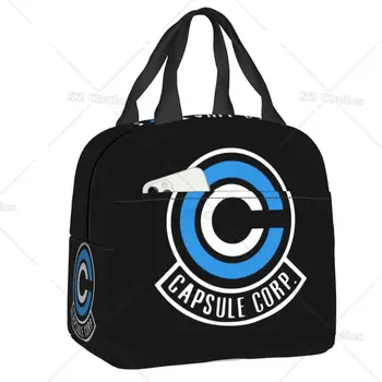 капсула Corp обяд чанта за жени мъже деца преносим термичен охладител изолирани обяд кутия с джоб за работа училище пътуване пикник