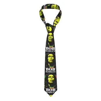 Класически реге рок Боб Марли вратовръзки мъже персонализирани копринена сватбена вратовръзка