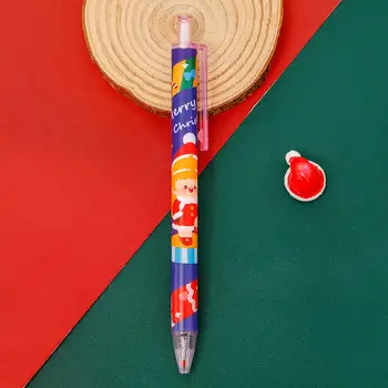 Коледа гел писалки писане писалки живи коледни химикалки с изящни модели ултра-фина точка гел писалки за писане