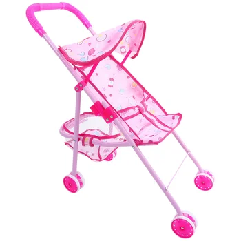 Количка за пазаруване Детска количка играчка подвижна - Играйте играта Декорация Дете