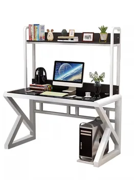 Компютърно бюро, настолна лавица комбинация, интегрирана, просто писане в офиса