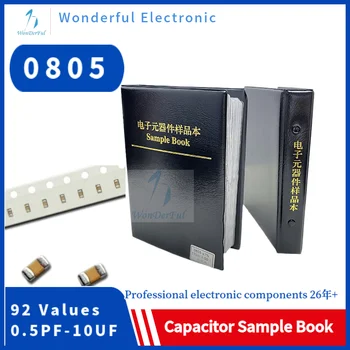 Кондензатори комплект SMD 0805 кондензатор проба BooK 0201 0402 0603 1206 чип асортимент пакет 80/90/92стойности 25 50 бр