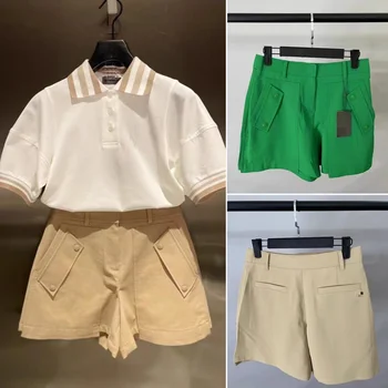Корейски голф облекло дамски шорти нови спортни и ежедневни универсални тънки панталони за бързо сушене