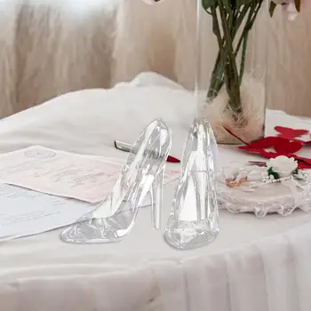 Кристал обувка украшение високи токчета обувки сватбени обувки фигурки миниатюри украшение за рожден ден подарък начало парти декорация