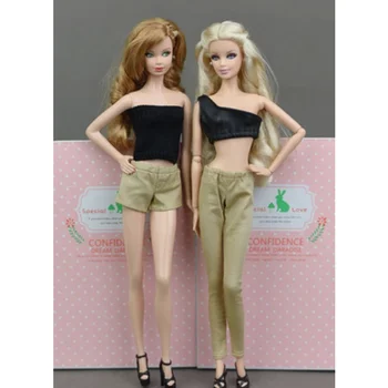 Кукла играчка панталони панталони черно розово бели панталони за Bbie кукли Top18
