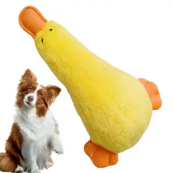 Куче дъвчете играчки патица пълнени домашни любимци играчка патица интерактивни подаръци никнене на зъби кученце играчки трайни дъвчете играчка за кученце обучение по време на игра