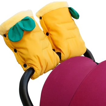 Меки топли ръкавици за бебешки колички Есен Зима Водоустойчиви студено устойчиви ръкавици ръкавици Аксесоари за колички