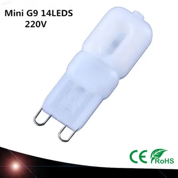 Мини 14 22 32 LEDS G9 крушка царевица светлина SMD2835 220v 230v 240v G9 LED крушка Висококачествена полилейна светлина замени халогенна крушка