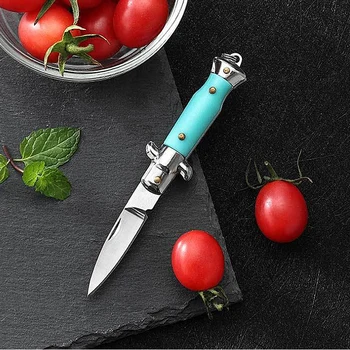 Мода Персонализиран AKC мини нож Открит нож с висока твърдост Оцеляване Сгъваем нож Разопаковане Експресна доставка Джобен нож