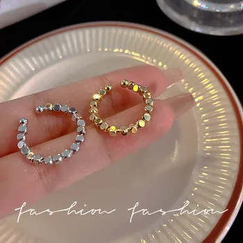 Мода пънк геометрични мъниста отворени пръстени за жени реколта сребърен цвят метални пръстени личността фини бижута